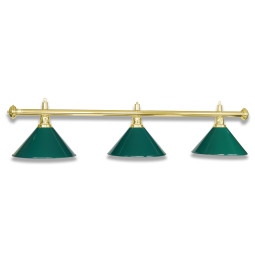 LAMPE LAITON AVEC 3 ABAT-JOUR VERT