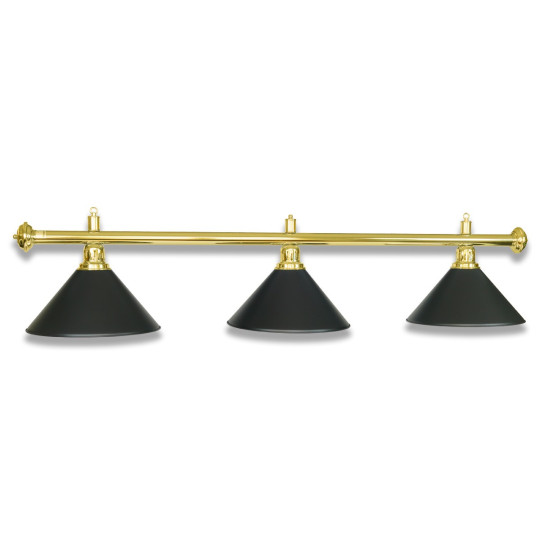LAMPE LAITON AVEC 3 ABAT-JOUR NOIR
