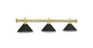 LAMPE LAITON AVEC 3 ABAT-JOUR NOIR