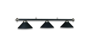 LAMPE SCHWARZ MIT 3 SCHIRMEN SCHWARZ