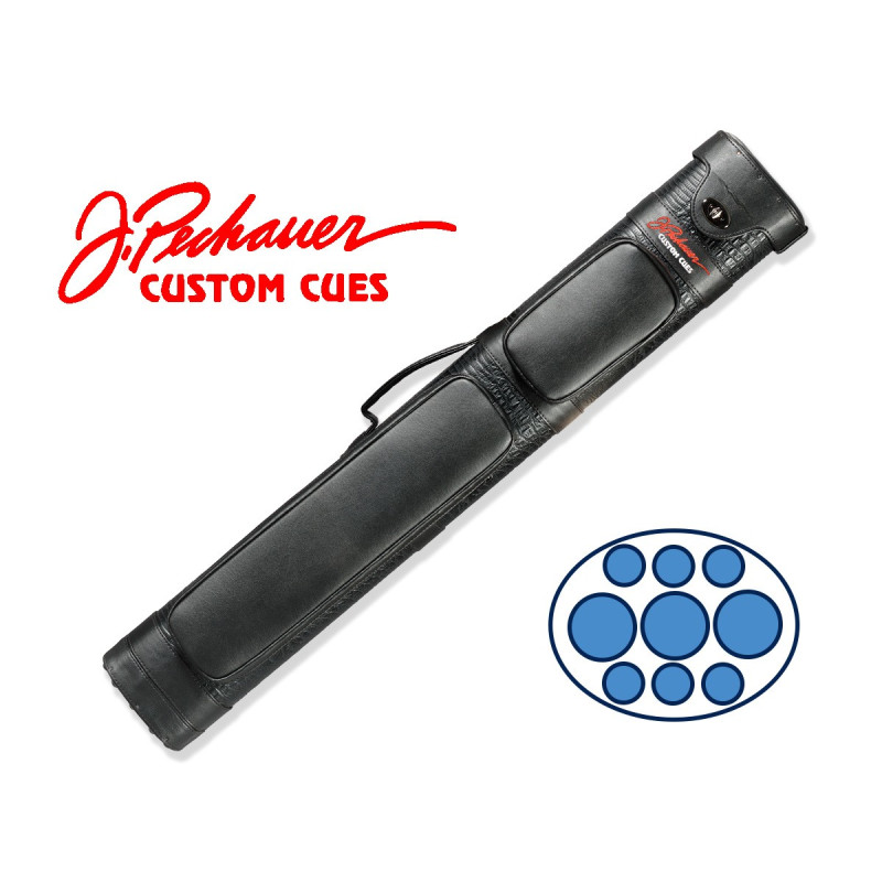 Pechauer Queue Köcher für 3 Hinter- und 6 Oberteile.