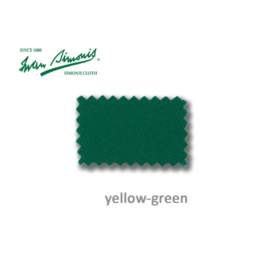 DRAP DE BILLARD SIMONIS 860 EN COULEUR JAUNE-VERT