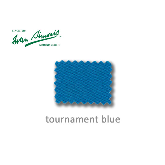 DRAP DE BILLARD SIMONIS 860 EN COULEUR TOURNAMENT BLUE