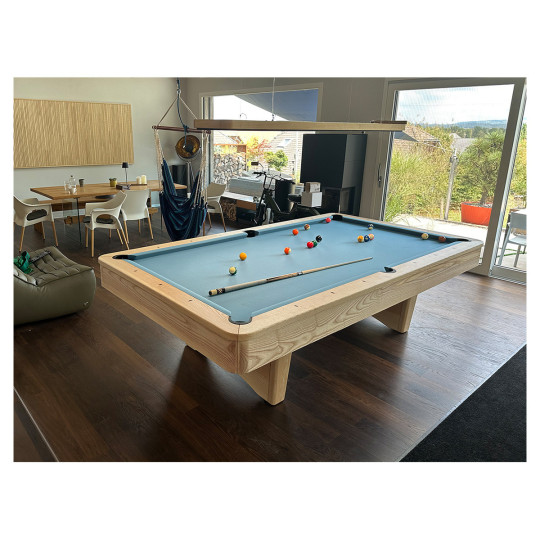 POOL TABLE KAIROS SPOR 64 SWITZERLAND - SIMONIS POWDER BLUE CLOTH