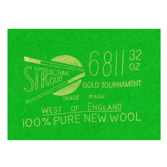Strachan West of England 6811 Tournament Snooker Tuch. Made in England.