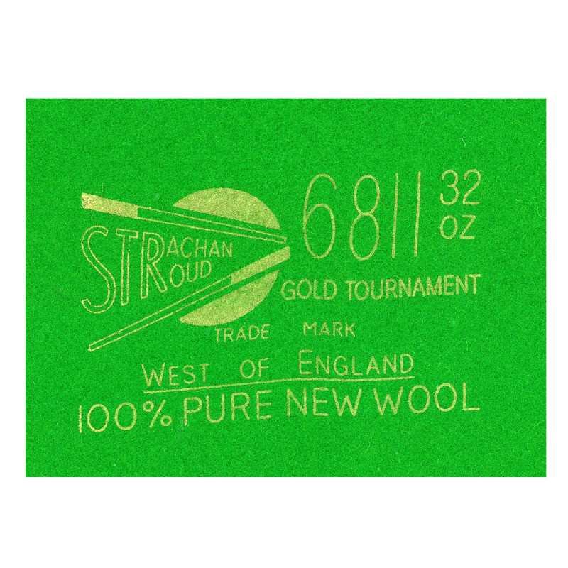 Strachan West of England 6811 Tournament Snooker Tuch. Made in England.