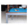 DRAP DE BILLARD SIMONIS 760 EN COULEUR PETROLEUM BLUE (PÉTROLE)