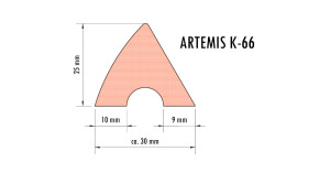 CAOUTCHOUC ARTEMIS POUR BANDES DE BILLARD AMERICAIN