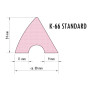 BANDENGUMMI FÜR POOL BILLARD - PROFIL K-66