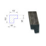 Bandengummi L-Profil 1/2"