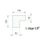 BANDES PROFIL "L"  5/8 "