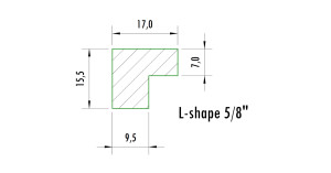 BANDES PROFIL "L"  5/8 "