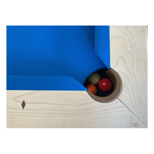 Billard AGATA en acier et érable