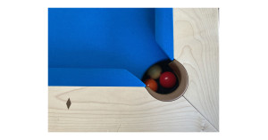 Billard und Esstisch AGATA 6' Stahl - Ahorn