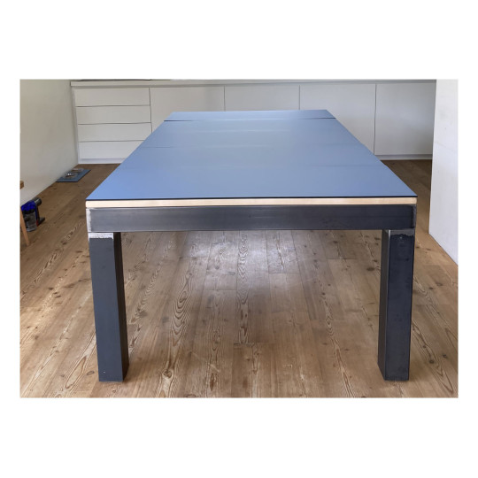 TABLE DE POOL AGATA 6 pieds (90 x 180 cm) acier - érable