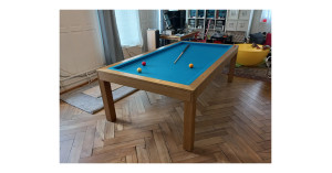 BILLARD FRANCAIS AGATA 1/4 MATCH (107 x 214 cm) CHÊNE MASSIF