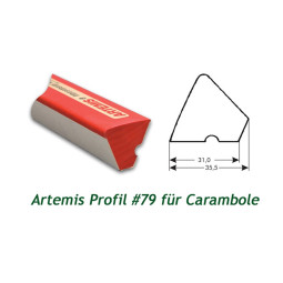 CAOUTCHOUC DE BANDE DE BILLARD P-79 ARTEMIS