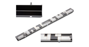 PERADON VALISE HALO PLUS 3/4 SNOOKER BLANC/NOIR PATCHWORK