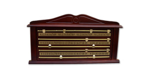 Snooker Score-Board für 4 Spieler - Club Qualität. Farbe Mahagoni.