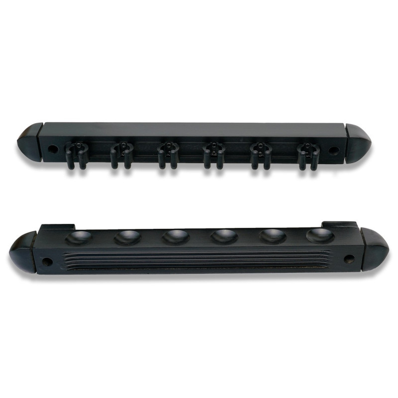 Einfcher Queuewandhalter für 6 Queues aus Holz.