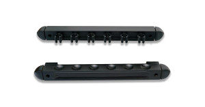 Einfcher Queuewandhalter für 6 Queues aus Holz.