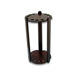 Queueständer für 9 Queues aus Holz.