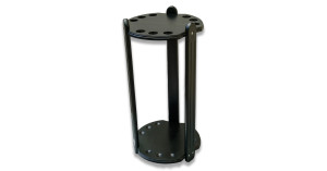 Queueständer aus Holz für 9 Queues. Schwarz.